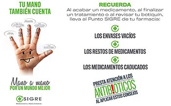 ‘Tu mano también cuenta’, nueva campaña de comunicación de SIGRE